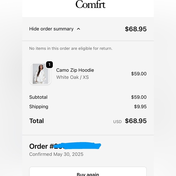 Comfrt Camo zip hoodie - Picture 13 of 13